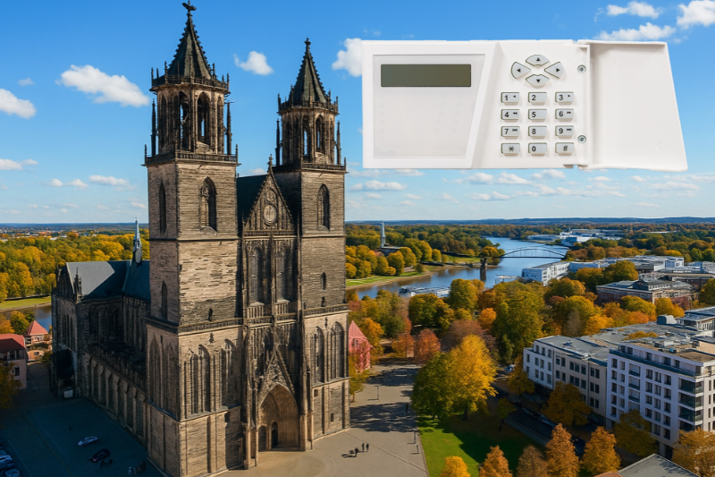 Alarmanlage in Magdeburg - Blick auf den Dom Magdeburg