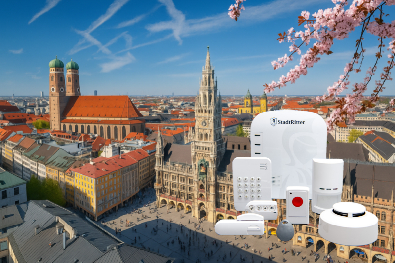 sicherheitstechnik muenchen - mit Kirschblüte