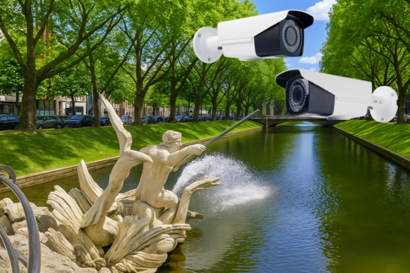 viedeoueberwachung in duesseldorf - Bild vom Kanal
