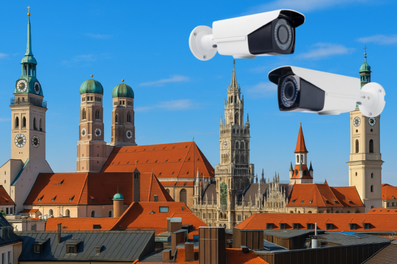 videoüberwachung muenchen - blick über die Stadt
