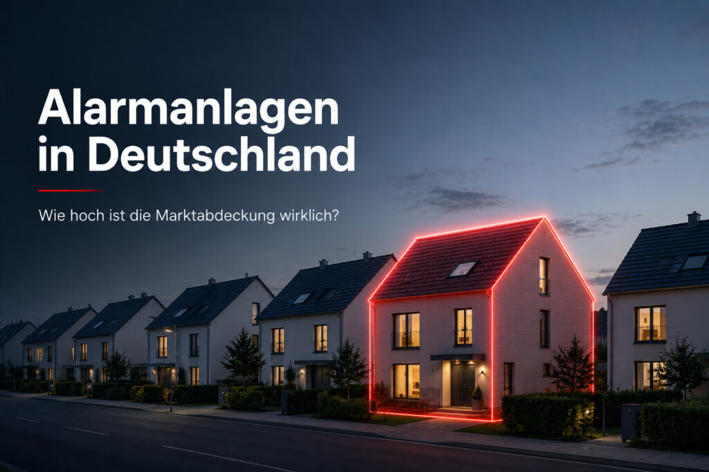 Infografik zur Verbreitung von Alarmanlagen und Sicherheitstechnik in deutschen Haushalten